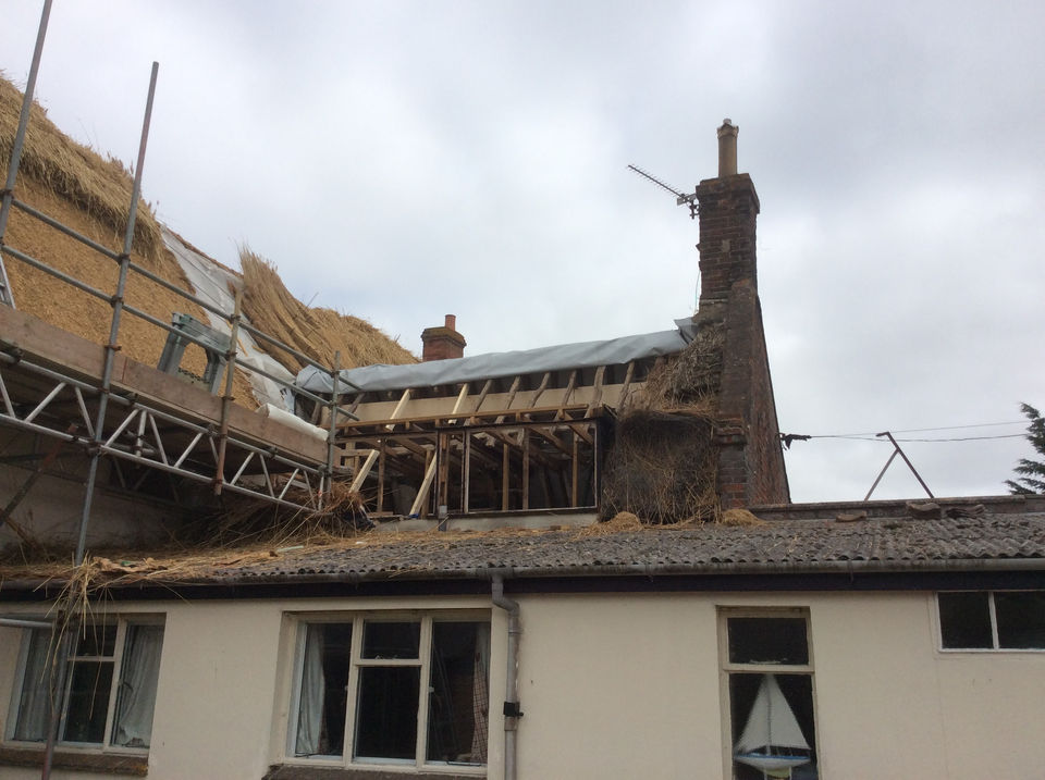 Restored roof structure