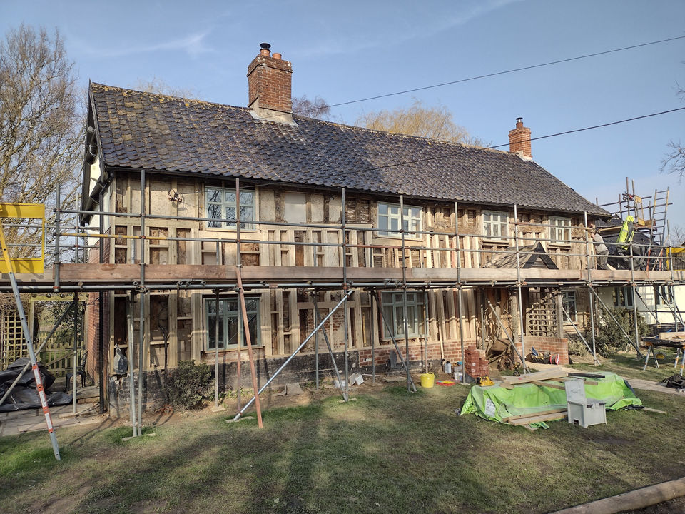 Structural repairs to the timber frame