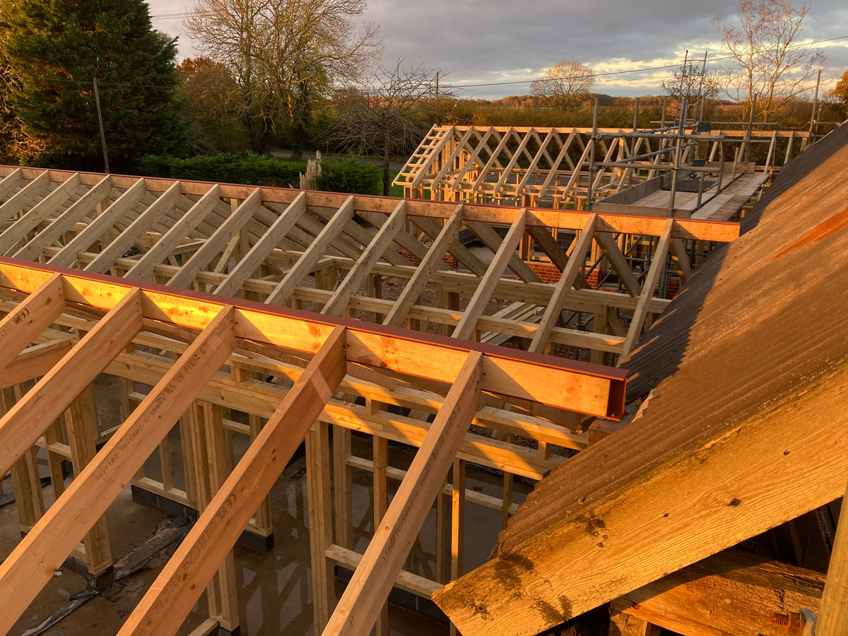 Traditional oak timber framing joinery